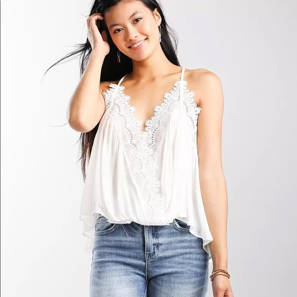 NWOT White Lace Tank Top